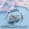 Pulseira Despertar do Leão Pixiu de Prata Pura 999 Artesanal DIY Pingente de Prata Dura 3D Acessórios de Tecelagem