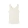 Camisola de Seda Modal para Mujer, Nueva Ropa Interior de Lana Primavera/Verano, Top de Color Sólido con Diseño Ajustado