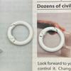 Fivela de Argola Aberta Pintada Argola Circular Gancho para Bolsa Feminina Acessórios para Chaveiro de Ferragens para Bolsa DIY