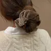 Faixa de Cabelo de Veludo de Alta Qualidade Estilo Coreano Outono e Inverno, Acessórios de Cabelo Super Delicados e Elegantes, Rabo de Cavalo Baixo Retrô, Faixa de Cabelo Versátil para Mulheres