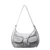 Bolso Grande Texturizado de Gama Alta Nuevo Primavera 2026 Bolso de Mujer Estilo Universitario Retro Bolso de Hombro Bolso Cruzado Casual Versátil