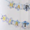 Nuevo Dibujo Animado Transfronterizo Frozen Bandera Feliz Cumpleaños Decoración Copo de Nieve Invernal Decoración Arte Latte Banner
