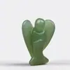 Ángel Tallado de Aventurina Verde de Cristal Natural, Adornos, Colgantes, Manualidades, Regalos para Decoración del Hogar, Venta al por Mayor de Fábrica