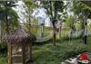 Gaiola Pista de Corrida para Esquilos, Casa de Madeira em Área Cênica, Área de Exposição para Animais Pequenos, Playground Berçário para Pets, Gaiola de Ferro de Aço Inoxidável à Prova de Ferrugem