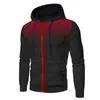 Comercio exterior Hombres EBAY otoño e invierno nuevo moda masculina casual cárdigan suéter con capucha estampado abrigo juvenil para hombre