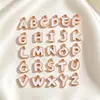 Item de Venda Quente no Comércio Exterior Transfronteiriço: Chaveiro Acessório Estilo Fresco de Verão Cereja Margarida 26 Letras