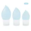 Botellas Reutilizables de Silicona de Grado Alimenticio, Botellas de Viaje para Champú, Gel de Ducha, Loción, Botellas Dosificadoras Cosméticas