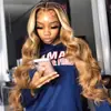 Peluca Amazon femenina teñida africana de longitud media rizada con reflejos marrones degradado micro rizada cabello largo fábrica en stock