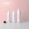Frasco de loção branco redondo de ombro e fundo, frasco spray de névoa fina portátil, material de embalagem cosmética de plástico PET, 100ml