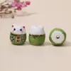Nuevo color gato exquisito diy accesorios de joyería vintage cerámica gato de la suerte cuentas sueltas cerámica pintada gato de la suerte