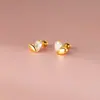 Pendientes de Hilo con Forma de Corazón Incrustados de Diamantes de Plata de Ley S925 Nalan, Pendientes de Diseño de Nicho Estilo Ins Exquisitos y Simples M07860
