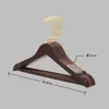 Percha de madera maciza con barra para hoteles, casas de huéspedes y tiendas de ropa, especializada para trajes y abrigos, percha ancha para hombros que no deja marcas