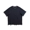 Beijie Roupa Masculina 2026 Verão Novo Estilo Patchwork Falso Duas Peças Camiseta de Manga Curta Masculina Manga Raglan Gola Redonda Meia Manga Camiseta Básica