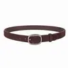 Cinturón Nuevo de Gamuza Genuina de Piel de Vaca para Mujer con Hebilla de Pin Moda Tendencia Versátil Venta al por Mayor de Fábrica Cinturón para Jeans para Mujer