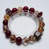 Pulseira de Cristal Amarelo Torre de Cristal Natural Long Night World para Mulheres, Presente Versátil, Super Pulseira Ouro Negro Atacado