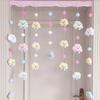 Cortina de porta de nuvem colorida colorida, bola colorida, quarto infantil, comercial, casa, tudo combinado, decoração de entrada, decoração de parede, cortina de parede, novo estilo