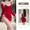 Traje de pijama sexy de terciopelo cheongsam estilo deseo puro tirantes tentación moda ropa de mujer nuevo verano 2023