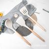 Juego de Cuchillos de Cocina de 19 Piezas Cuchara para Sopa de Silicona Espátula Juego de Utensilios de Cocina Combinación de Cuchillos de Cocina para Fruta de Acero Inoxidable en Stock