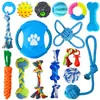 Juego de juguetes para perros transfronterizo, duradero y resistente a la mordida, diseñado para aliviar el aburrimiento, hace sonidos, artículos de felpa para mascotas, juguete para morder, pelota de cuerda para limpieza dental