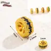 Chapado en Cobre con Oro Antiguo de 18 Quilates, Cobre Chapado en Oro Antiguo Incrustado con Diamantes de Colores, Cuentas Espaciadoras de Corte Recto para Hacer Pulseras DIY, Accesorios para Pulseras de Cristal