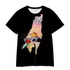 Camiseta Masculina Étnica Transfronteiriça Roupa Transfronteiriça Europeia e Americana Masculina Gola Redonda Estampa Digital 3D Camiseta Masculina de Manga Curta