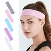 Faixa de Cabeça Elástica para Yoga Europeia e Americana Faixa de Cabelo Absorvente de Suor para Esportes Fitness Corrida Estilo Coreano Acessório de Cabeça Simples Lenço de Cabeça Aro de Cabelo Lote