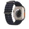 Adequado para Apple Watch band oficial 1:1 mesma pulseira de relógio de fivela dupla de silicone marinho iwatch pulseira