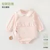 Mameluco de algodón puro grado A para recién nacidos, traje de gateo triangular sin huesos para bebé, estilo primavera/otoño, ropa para niños, body ajustado