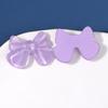 Cor geléia glitter bow tie bow patch diy acessórios de resina hairpin brinco caso de telefone material atacado