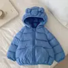 Nova Jaqueta de Algodão Leve Infantil Casaco Curto de Algodão para Meninas com Capuz Roupas de Algodão para Bebês e Crianças Pequenas Roupa de Exterior Estilosa para Meninos Outono Inverno