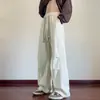 Overol para Adolescentes para Hombre Otoño e Invierno Grueso Pana Pierna Ancha Estudiantes de Secundaria y Preparatoria Algodón Europeo y Terciopelo Pantalones Casuales