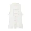 Atacado Fabricante de Roupas Femininas Transfronteiriço 2026 Moda Europeia e Americana Casual Top Estilo Colete com Embellishment de Nó de Corda Renda em Relevo