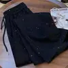 Pantalones Brillantes de Cintura Alta Estrellados de Moda para Mujer 2026 Casual de Verano Nuevo Diseño de Nicho Pantalones Casuales de Pierna Recta