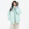 Chaqueta de algodón a cuadros de doble capa, imitación de dos piezas, de buena calidad, para hombre, cuello alto, cortavientos, chaqueta tipo 'pan' para parejas, resistente al desgaste, holgada