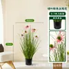 Girasol Artificial en Maceta Planta Verde Decoración Interior de Oficina Bonsái Estilo Nórdico Estilo de Lujo Ligero Adorno Grande de Pie