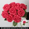 Nova Rosa Pétala Dobrada Flor Rosa Decoração de Salão de Casamento Teto Decoração Suave Buquês de Flores Cenário de Vitrine Arte Floral