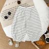 Pantalones Finos de Verano para Bebé Nuevo Estilo Coreano para Niños Estilo Occidental a Rayas Casuales Pantalones Antimosquitos Pantalones Deportivos Dulces Combinables para Bebé