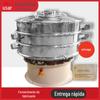 Separador de tela de vibração rotativa circular Talco em pó Tela vibratória de aço inoxidável Equipamento de vibração de triagem fina