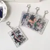 Portatarjetas acrílico estilo coreano ins Hisocute, portatarjetas duro de 3 pulgadas para fotos de fans, tarjetas de transporte y tarjetas de identificación