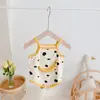 Mono de Bebé de Moda 0-2 Años Verano Delgado Sin Mangas Chaleco de Algodón Mono Triángulo Súper Suave Lindo