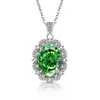 Collar Reina de Flor de Hielo Cortada con Piedra Preciosa de Colores Más Vendido en Tiktok con Colgante de Diamante de Alto Carbono Padparadscha para Transmisión en Vivo Dropshipping
