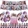 Set de Decoración para Fiesta de Cumpleaños Temática de Olivia en Stock con Pancarta, Topper para Pastel y Set de Globos