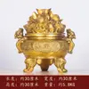 Yang Tong Ji Cuenco Tesoro de Cobre Cuenco Tesoro Yuanbao Sapo Dorado Ruyi Cuenco Tesoro de Dinero