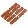 Etiqueta feita à mão 1x 4cm cachecol chapéu decoração Pu acessórios padrão roupas carro linha costura