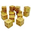En Stock Sitio Independiente Transfronterizo Accesorios para Dados Pintados con Spray Dorado de Resina Elegante y Estiloso Set de 6 Piezas