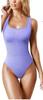 2024 Comercio Exterior Transfronterizo Amazon Aliexpress Camiseta sin Mangas de Cuello en U para Mujer Ajustada Body de una Pieza con Cintura Elástica para Ceñir