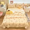 Manta com tema de menina KT, feita de macio fleece de leite, espessa para aquecer, manta de lã de cordeiro, xale, manta para cochilo no escritório, manta de sofá