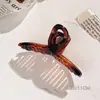Nuevo Estilo Otoño e Invierno Pinza para el Cabello de Felpa Color Café para Mujer, Pinza de Tiburón de Gama Alta, Pinza para el Cabello de Moda para la Parte Posterior de la Cabeza, Accesorios para el Cabello al por Mayor