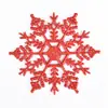Decoraciones de Navidad Polvo Dorado Plástico Copos de Nieve Dorados de Navidad Colgantes DIY para Árbol de Navidad de Casa Colgantes de Copo de Nieve
