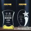 Nuevo Trofeo de Cristal Impresión 3D Material Nuevo Creativo Medalla Hecha a Medida Impresión a Color Reunión Anual Corporativa Premio de Reconocimiento Destacado